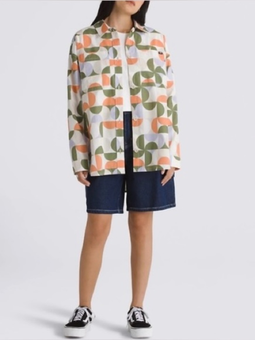 Vans Kelson Oversized Long Sleeve Shirt S